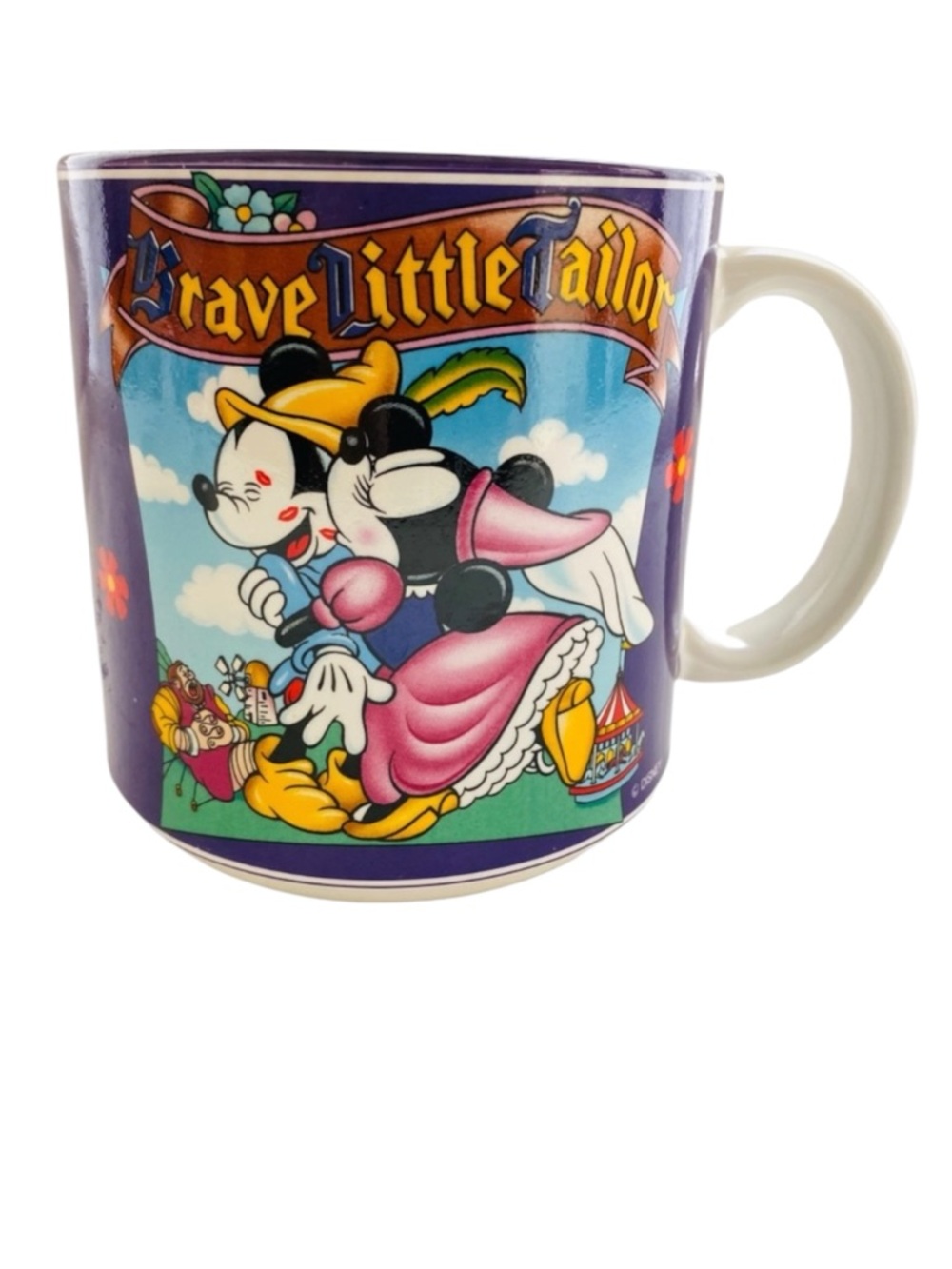 DISNEY BRAVE LITTLE TAILOR MICKEY MINNIE MOUSE MUG VINTAGE